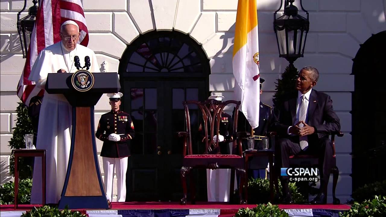 Pope Francis complete remarks at White House (C-SPAN)