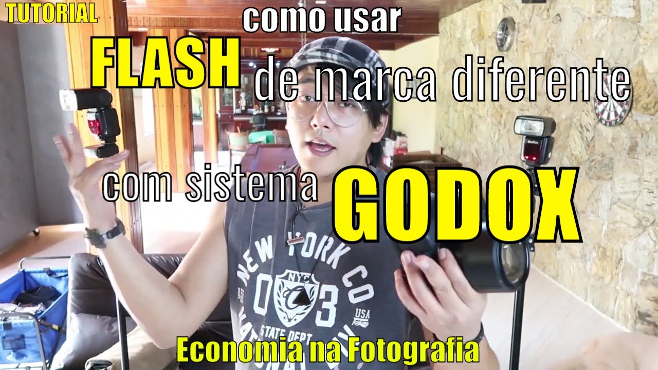 Como usar flash de marca diferente com seu godox (Sony Canon Nikon Fuji) Economia na fotografia