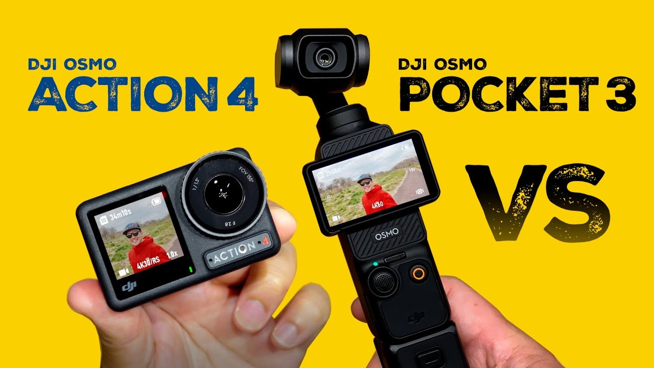 【どっちを買う？】DJI Osmo Pocket 3 vs Osmo Action 4 | 小型Vlogカメラ | アクションカメラ