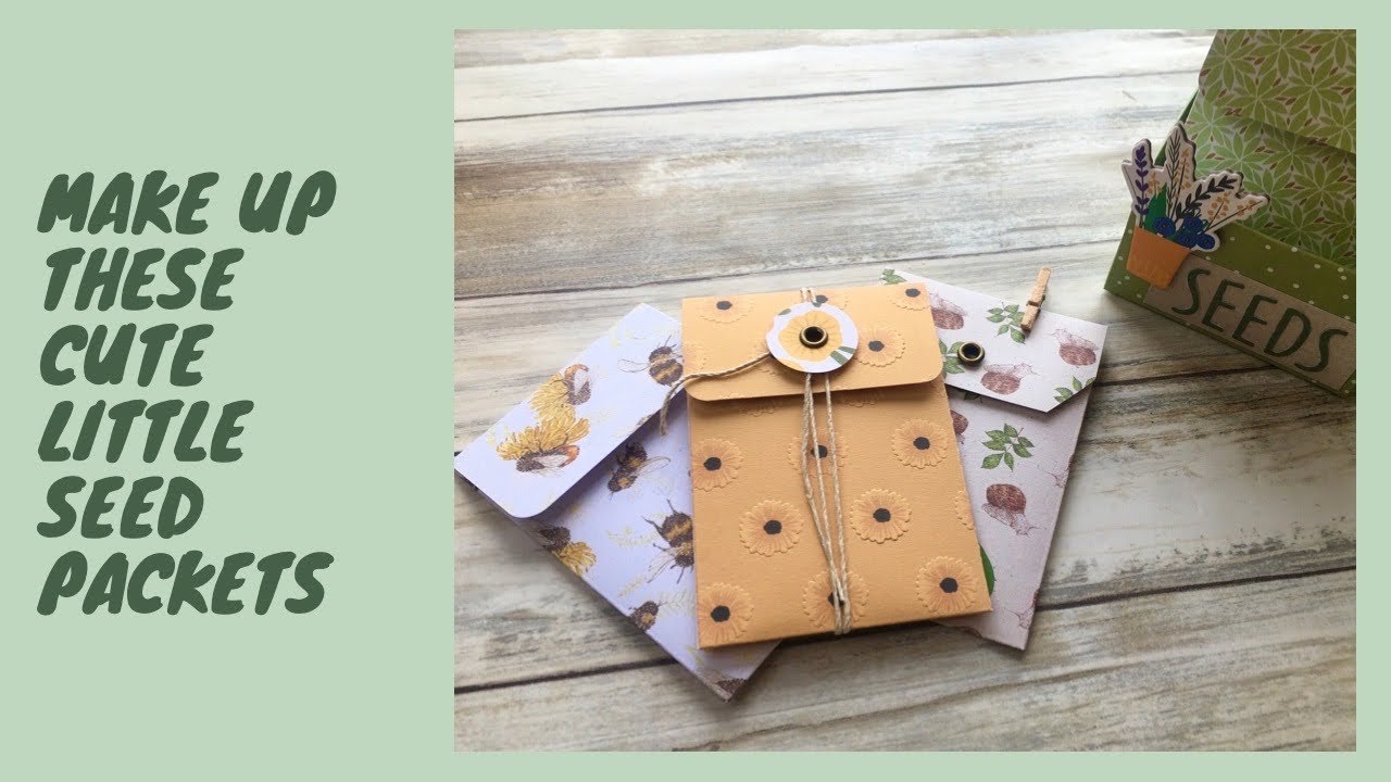 Make up some simple Seed packets.  Great for seed swaps and gardening gifts.