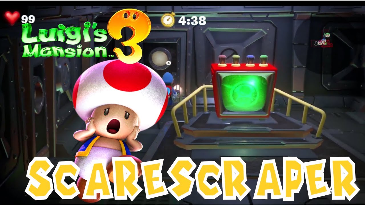 Luigi's Mansion 3 Scarescraper #6 Money and Toads