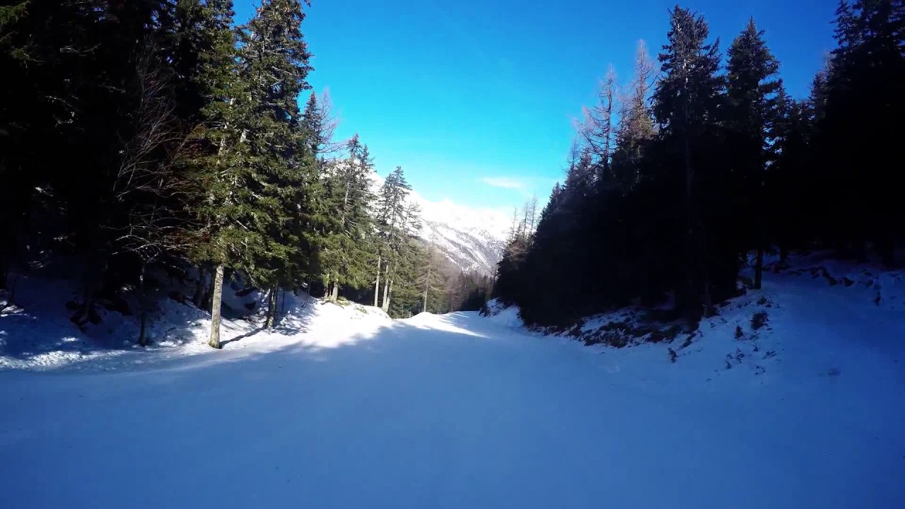 Skiing Le Tour Balme and Vallorcine in Chamonix, France 01/02/2017
