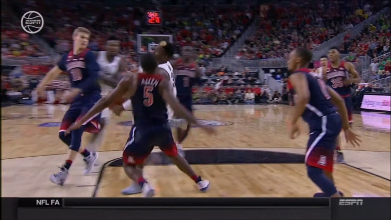 PC foul in transition after block