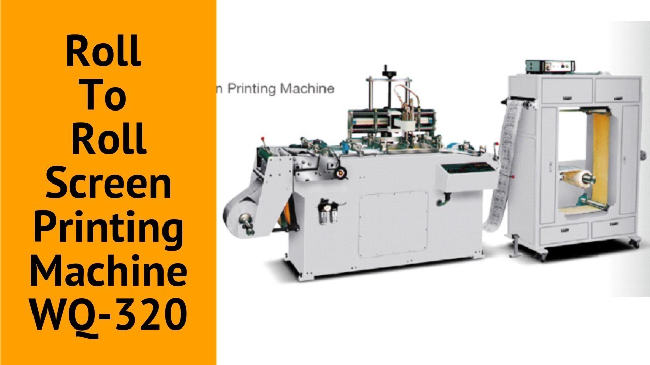Roll To Roll Screen Printing Machine WQ-320 For Label Silk Textile