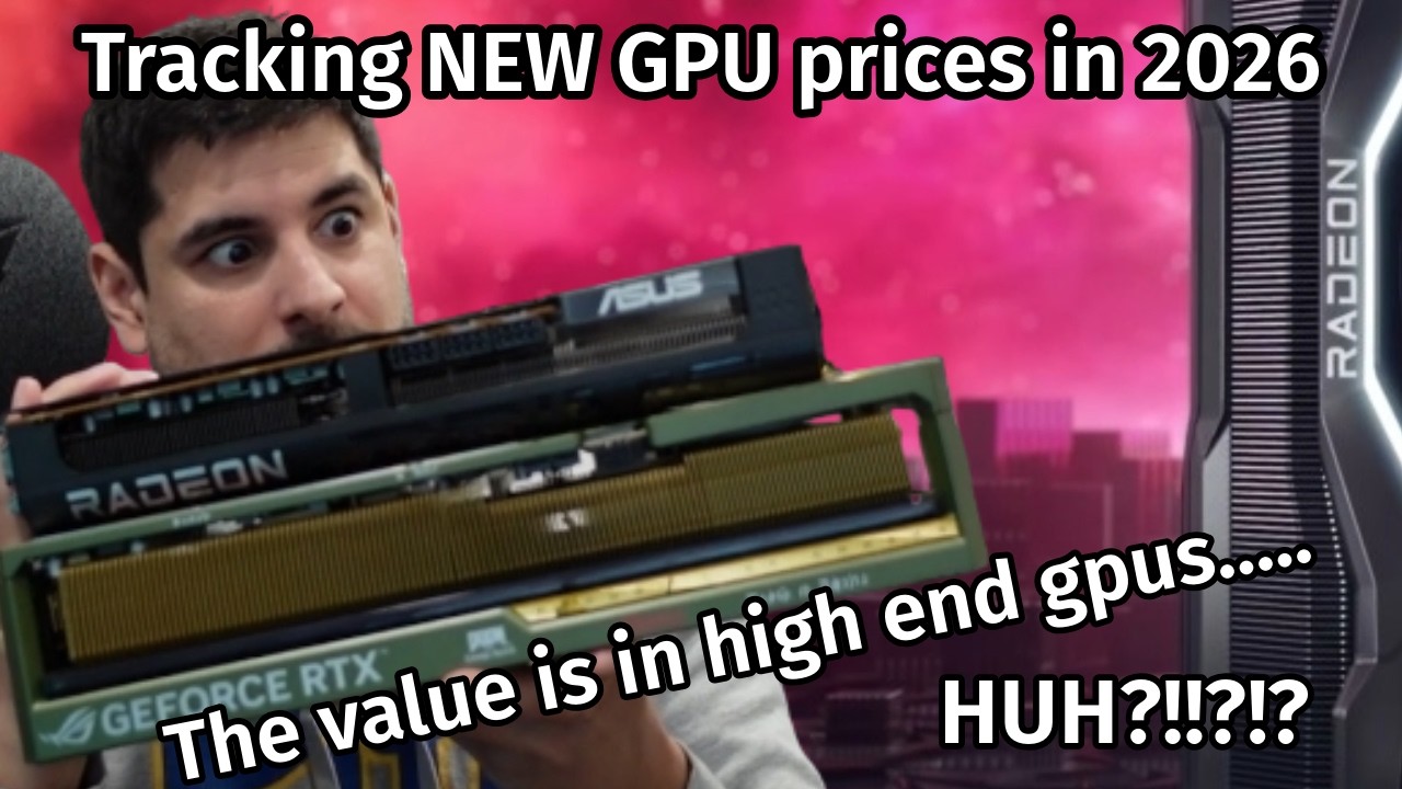 Отслеживание цен на новые видеокарты в 2026 году: результат оказался совсем не таким, как я ожидал.