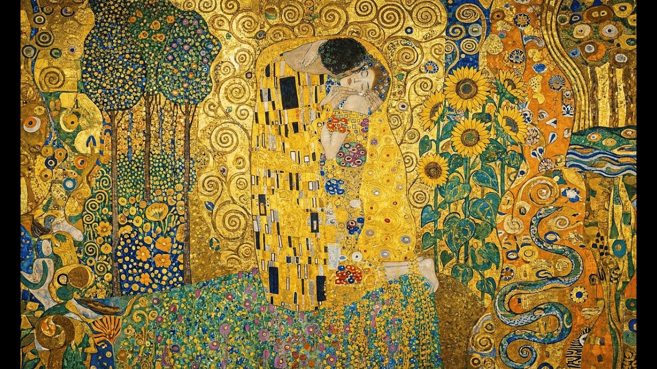Visual Poems | Gustav Klimt Series | From Golden Leaves to Emerald Gardens [Music Video]