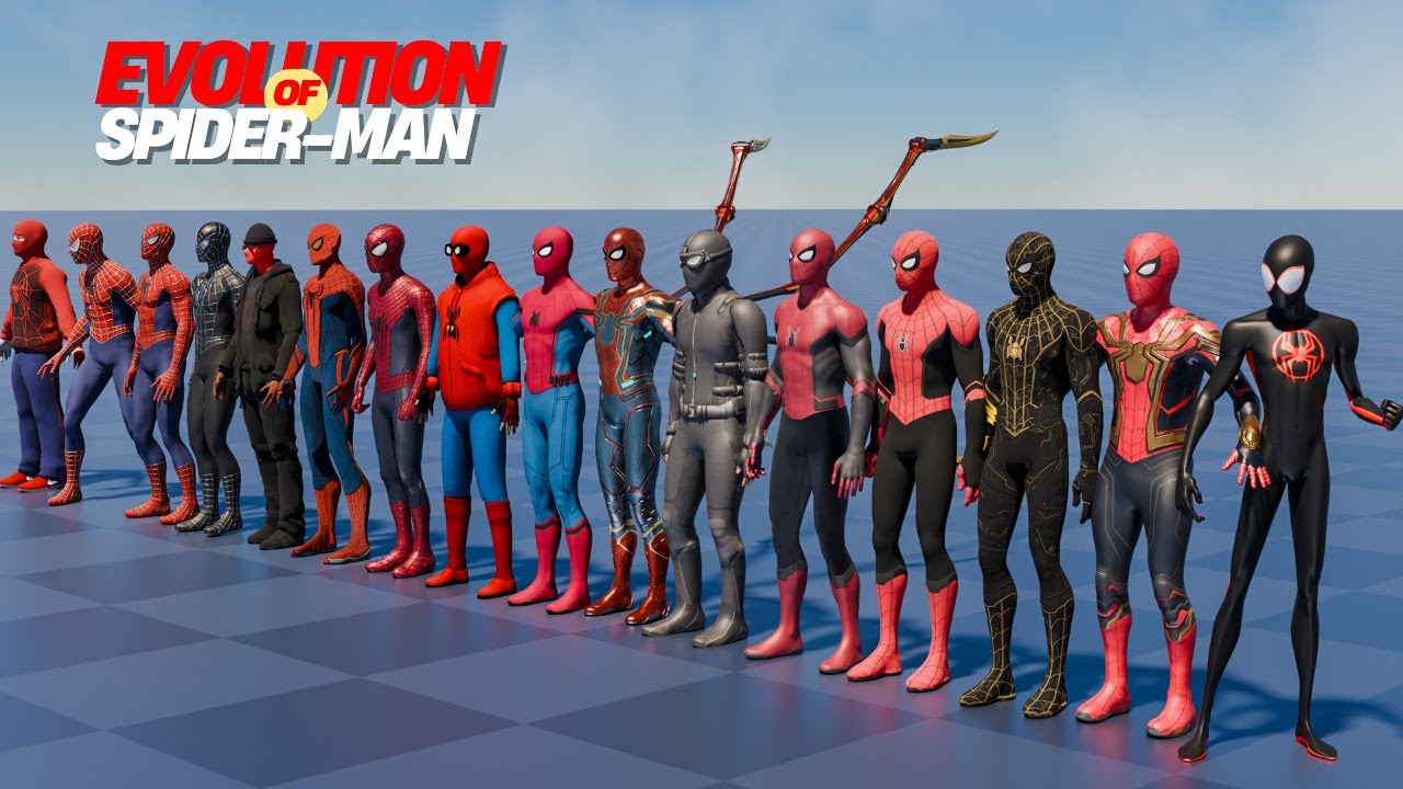 Evolution of Spider-Man Suits (1977&ndash;2025) | Hammond to Holland