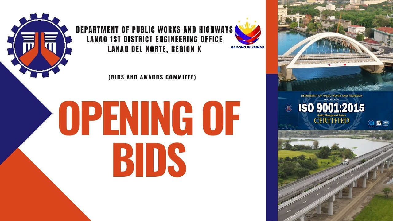 Procurement Livestream for DPWH Lanao del Norte 1st DEO on February 16, 2026