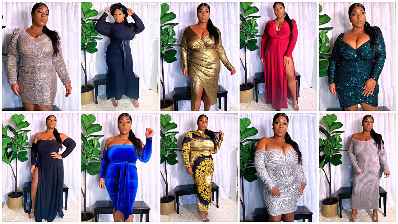 Fashion Nova Curve | 10 Dresses Under $50| Xmas/New Years Edition| GIVEAWAY WINNER ANNOUNCED
