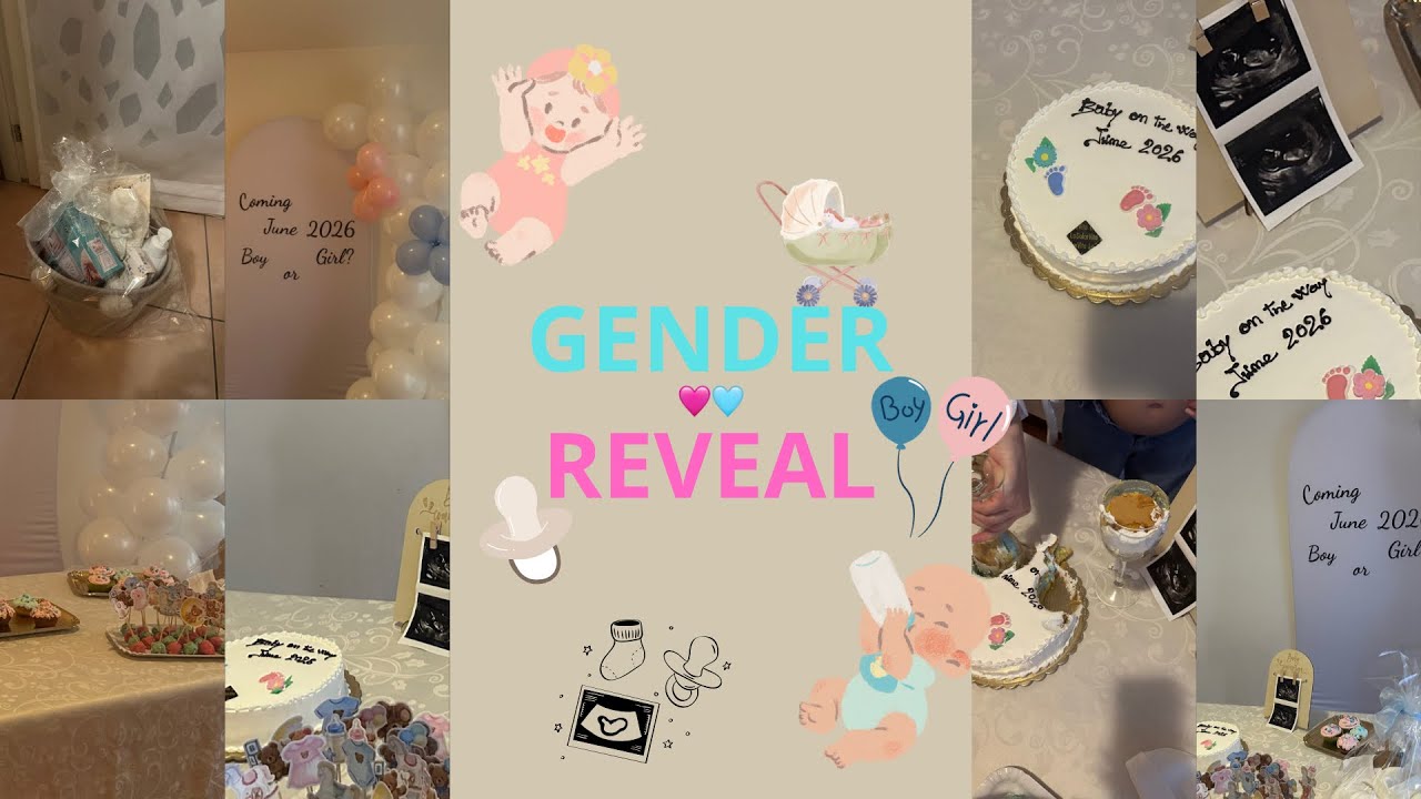 GENDER REVEAL🩷🩵! E ber nga un dhe vllaj per bebin e dajes, umboxing Shein, torta te bera ne shtepi.