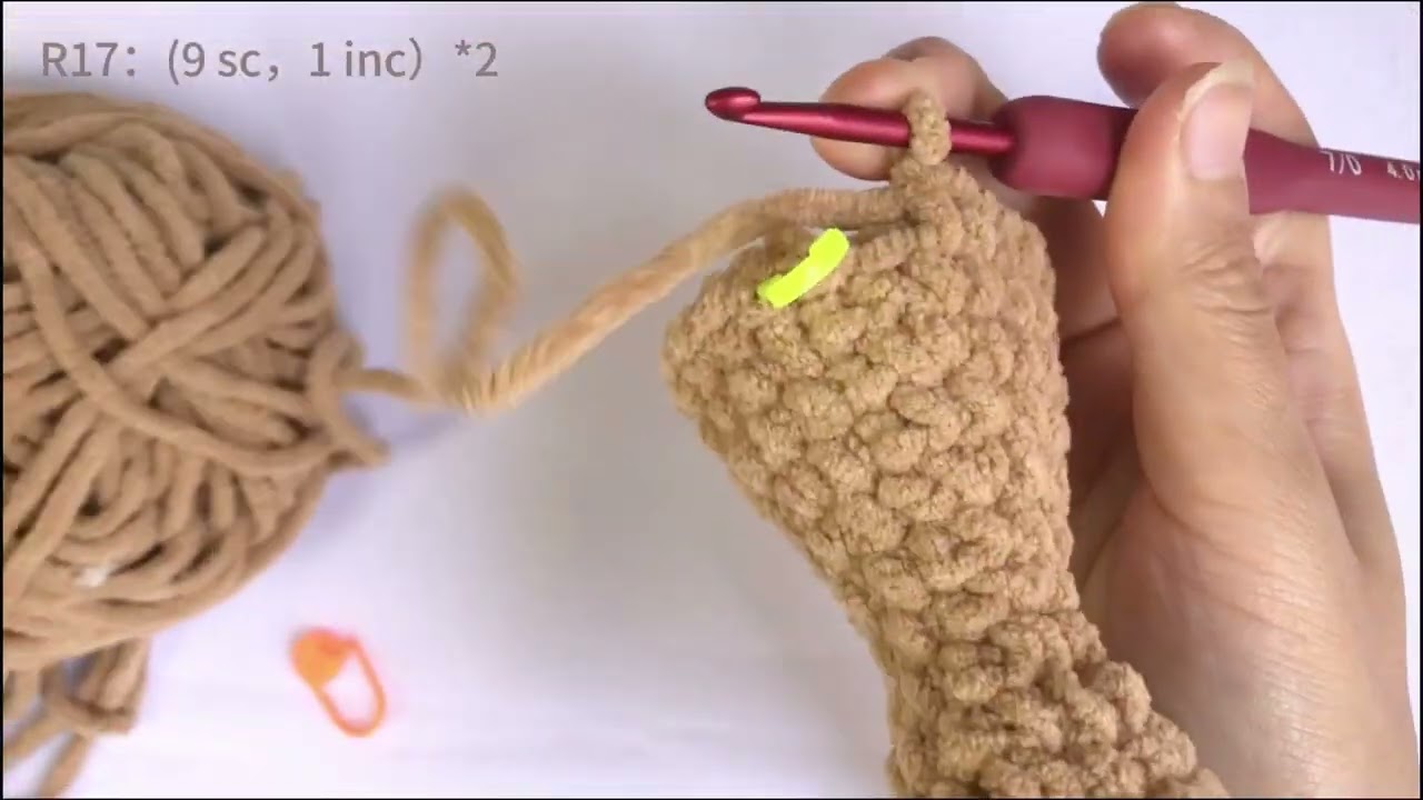 How to Crochet a Mr. Bean's Teddy Bear --  Crochet Tutorial for  Beginners by Crochet Cat -- P 4