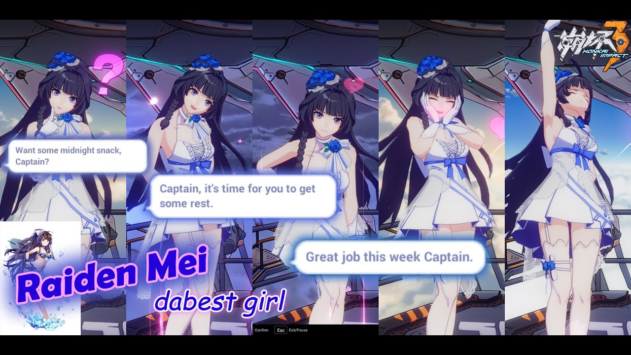 Radien Mei Voice lines on bridge duty [Sub English & Indonesia] | Honkai Impact 3 SEA