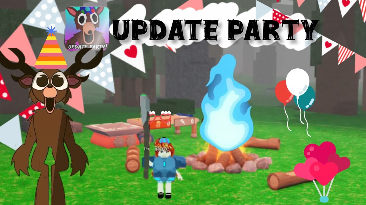 Update party 🎉🎈 99 nights in the forest new fire update 🔥🤯 // fire gamer //