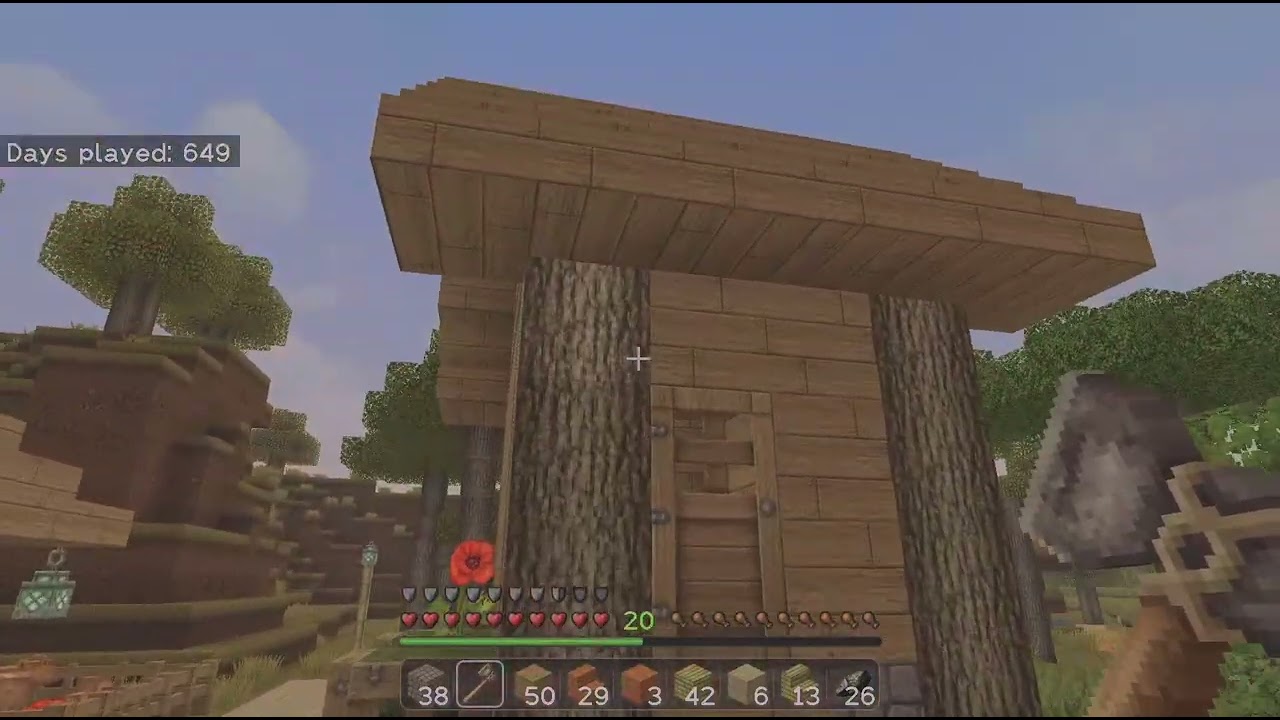 Minecraft PlayStation 5 let's play rebuild a house in Minecraft