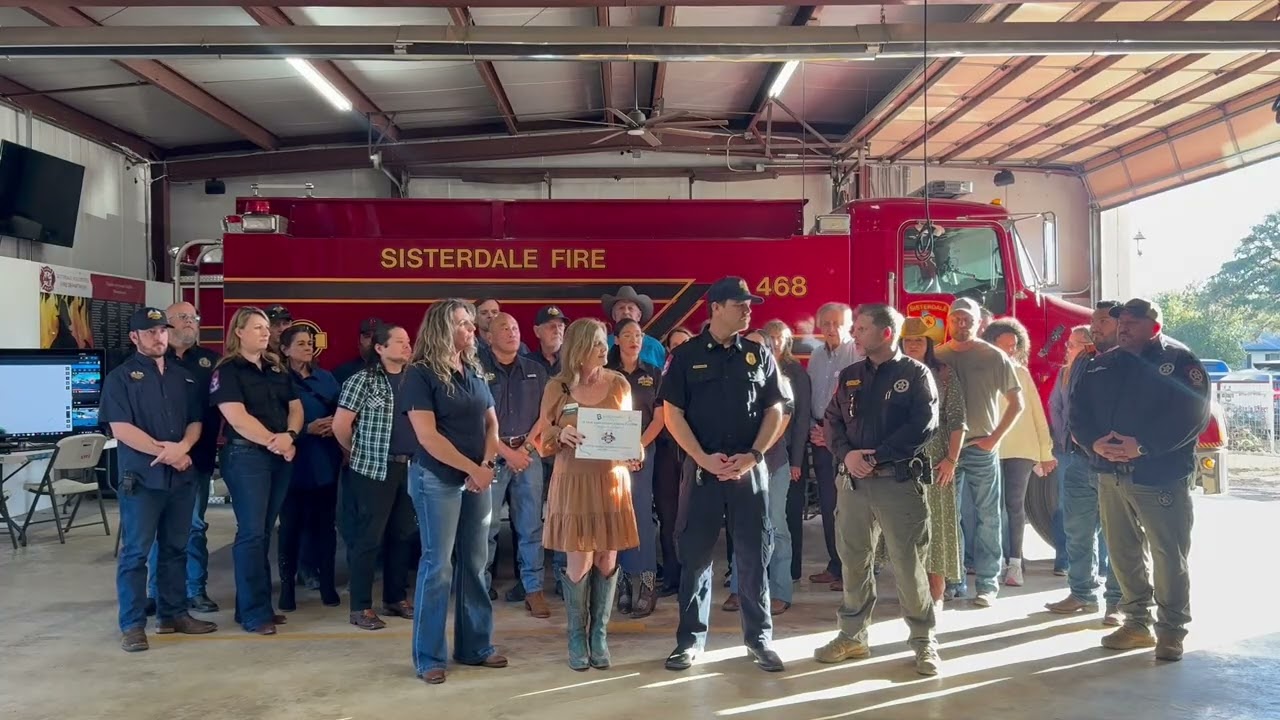 Ribbon Cutting for the Sisterdale Volunteer Fire Department