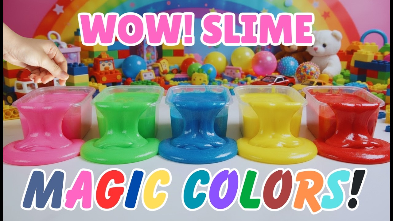 Learn Colors with Magic Rainbow Slime! 🎨 Fun & Educational Video for Toddlers