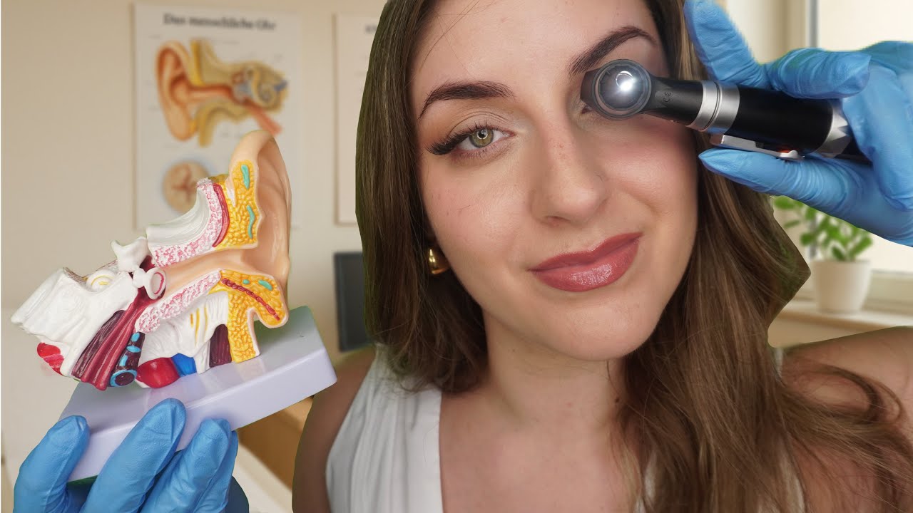 ASMR Ohrenarzt untersucht dich👂🏽H&ouml;rtest, Ear Cleaning, Ear Massage, Doctor Roleplay, Medical Exam