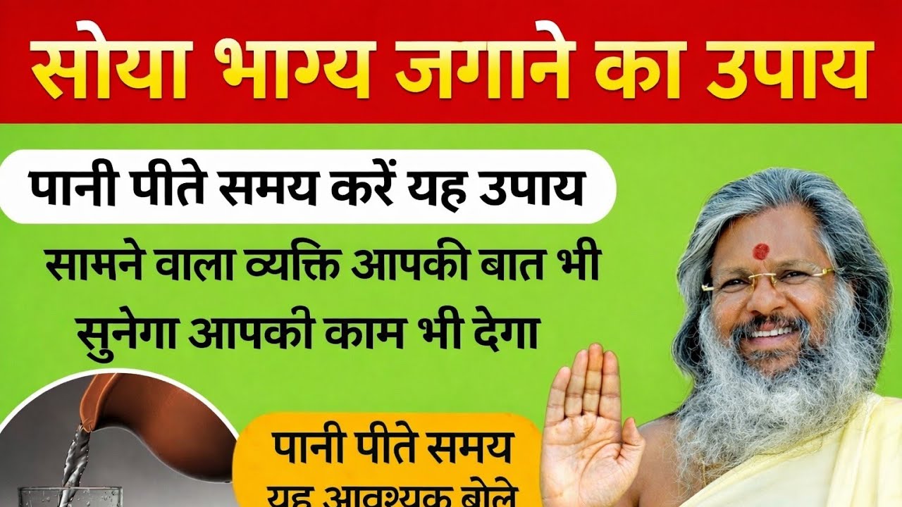 पानी पीते समय यह आवश्यक बोले| #upay #pani |100% vasant Vijay ji | thought yoga @YOGATHOUGHTCHENNAL