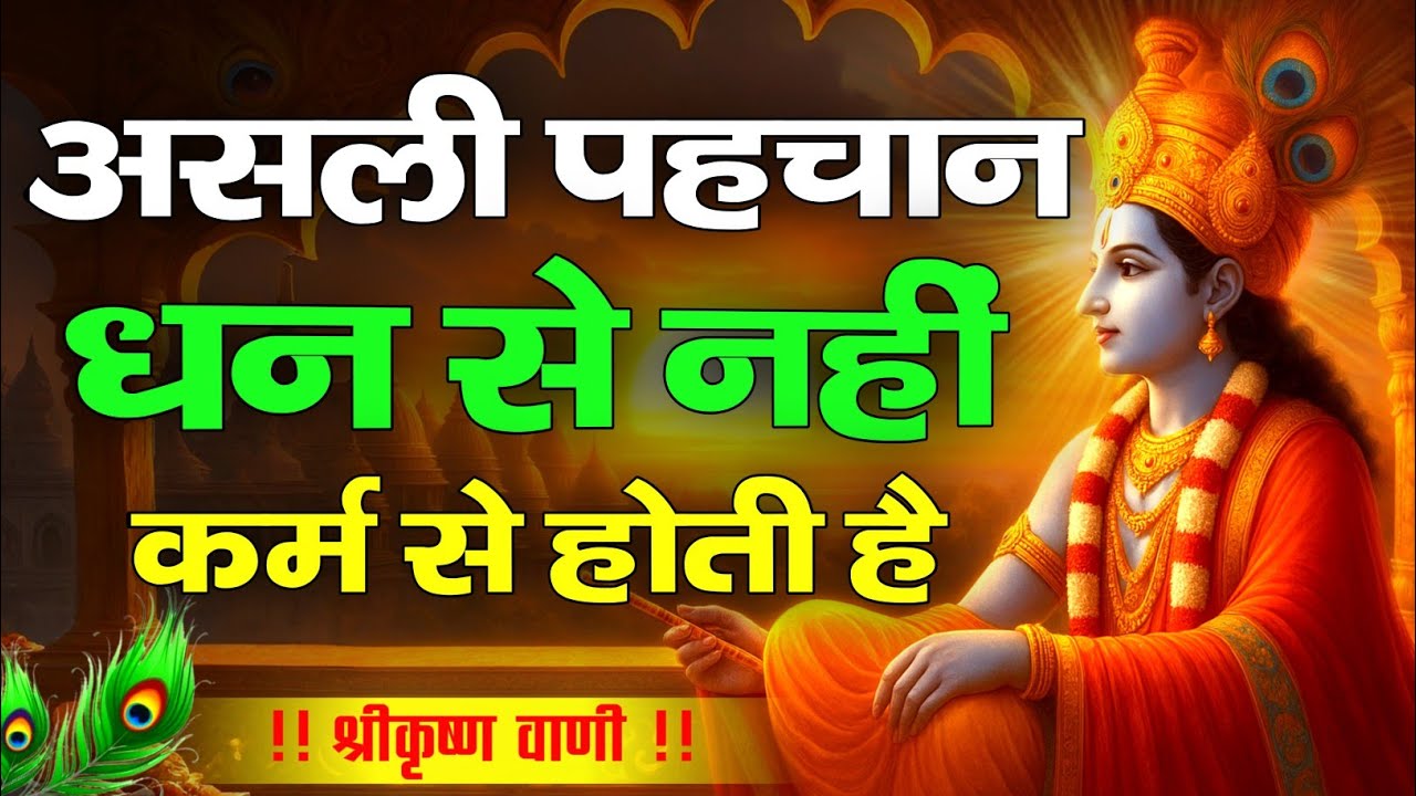 असली पहचान धन से नहीं कर्म से होती है |Krishna Motivational Speech | Krishnavani |#krishnamotivation