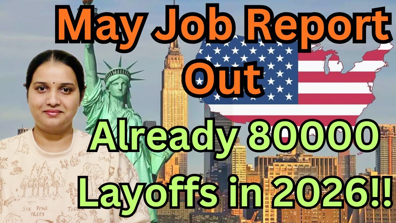 May job report out??usa layoffs??||#namasteyamericateluguvlogs 