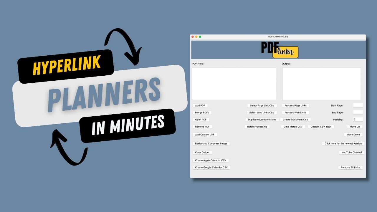 Make a Digital Planner with one Click Linking