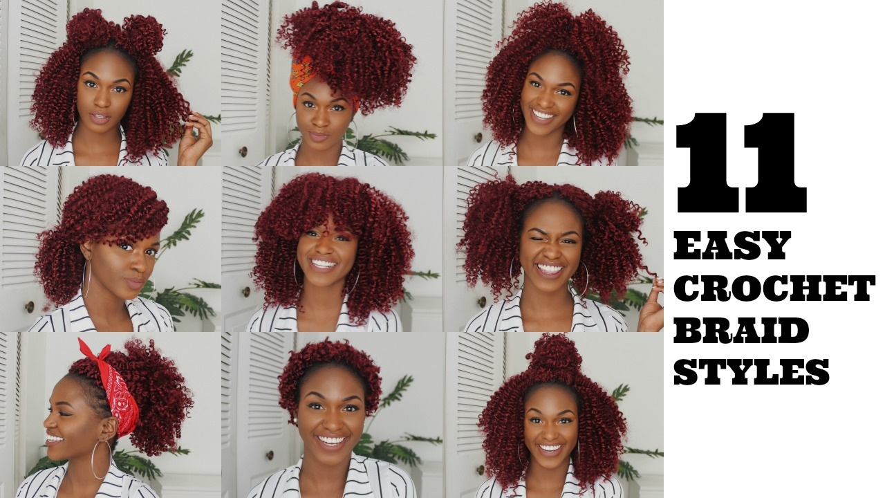 11 QUICK AND EASY CROCHET BRAID STYLES | How to