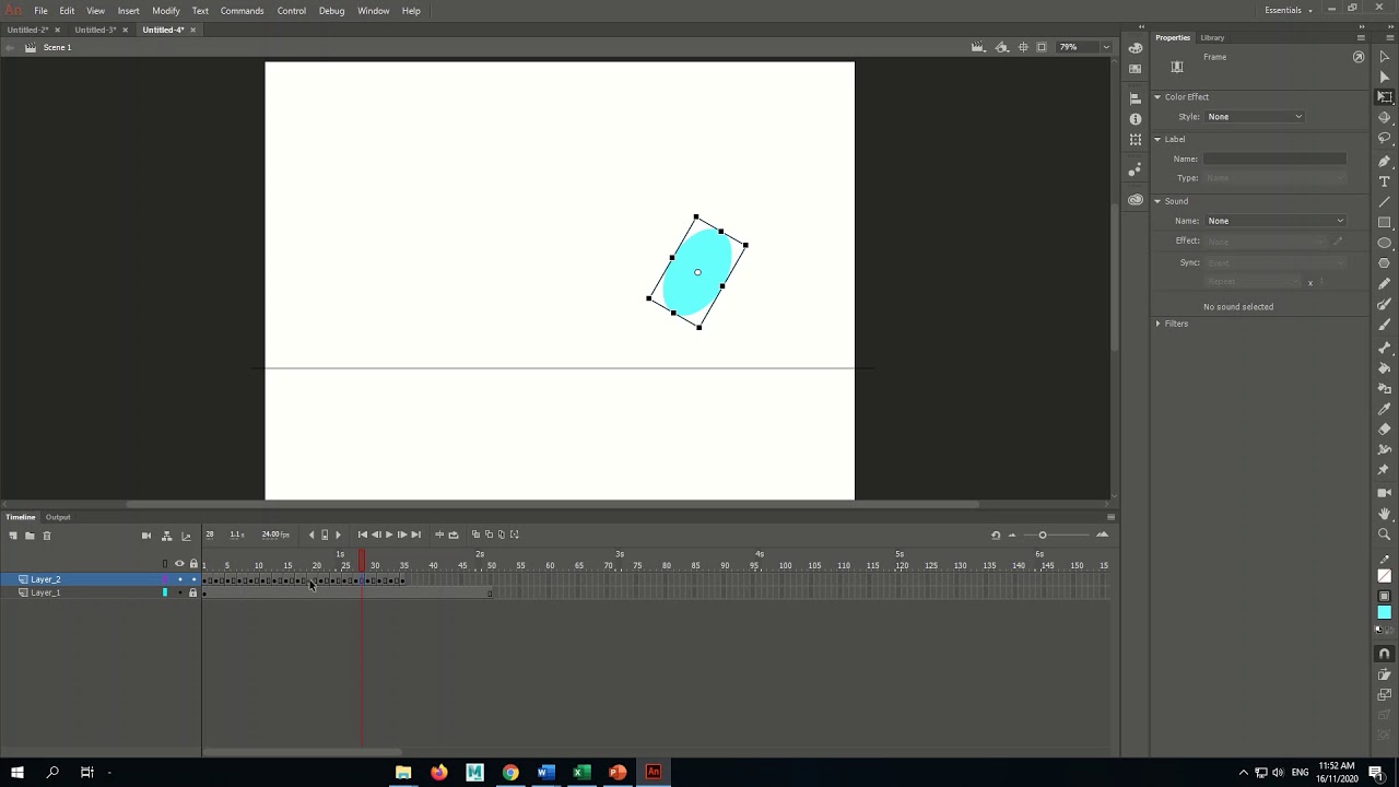 RizAnimate_Animation of Bouncing Ball Using Frame By Frame_EDIT MODE
