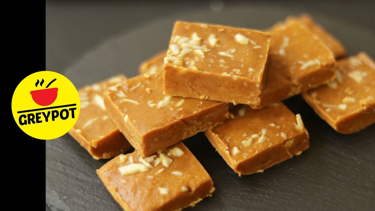 No Sugar Besan Burfi Recipe | 3 Ingredient Besan Burfi Sweet | Gram Flour Sweet | बेसन बर्फी