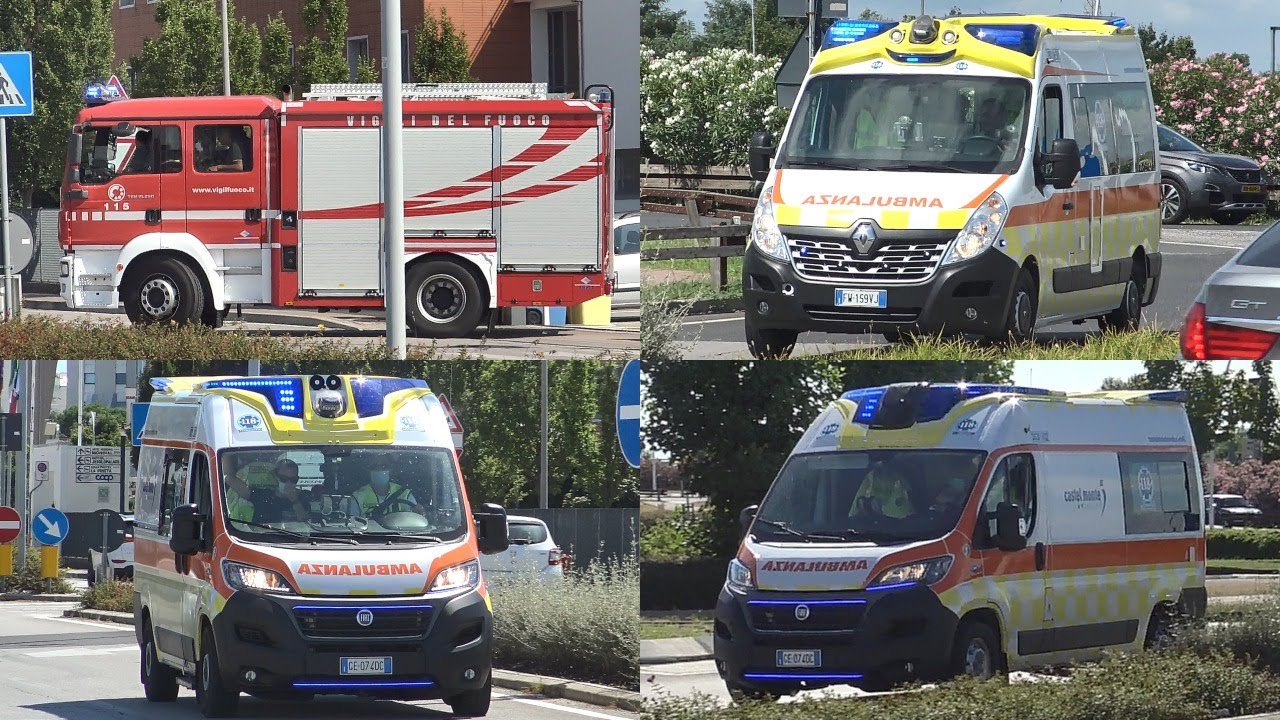 JESOLO - Vigili del Fuoco e ambulanze in emergenza