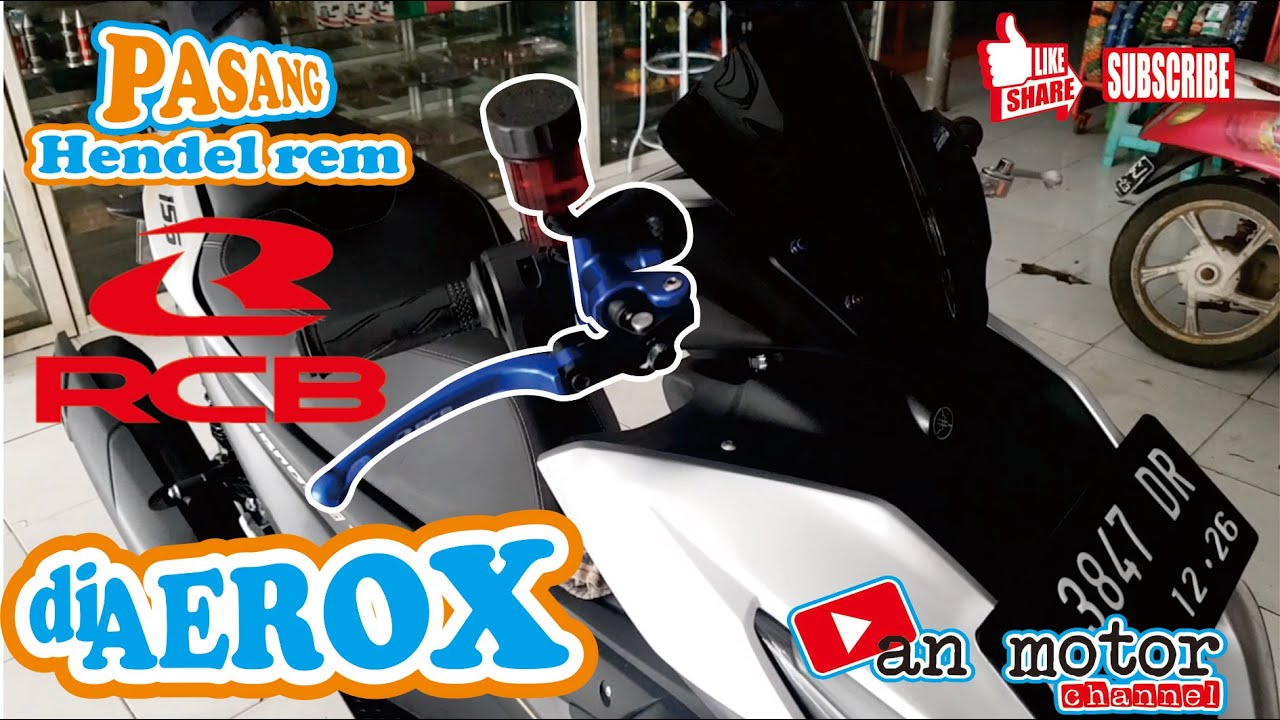 Mudah dan gampang pasang master rem RCB di motor AEROX..