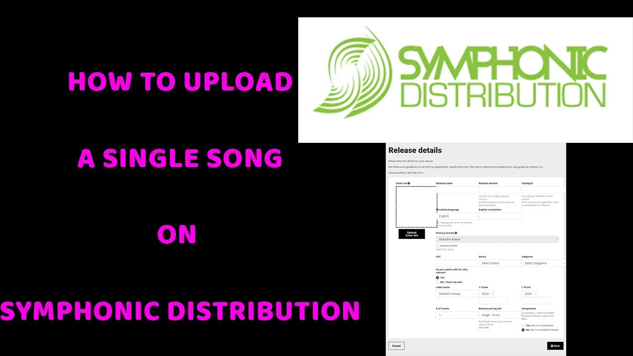 How to upload a single song on symphonic music distribution for Approval / Create a release
