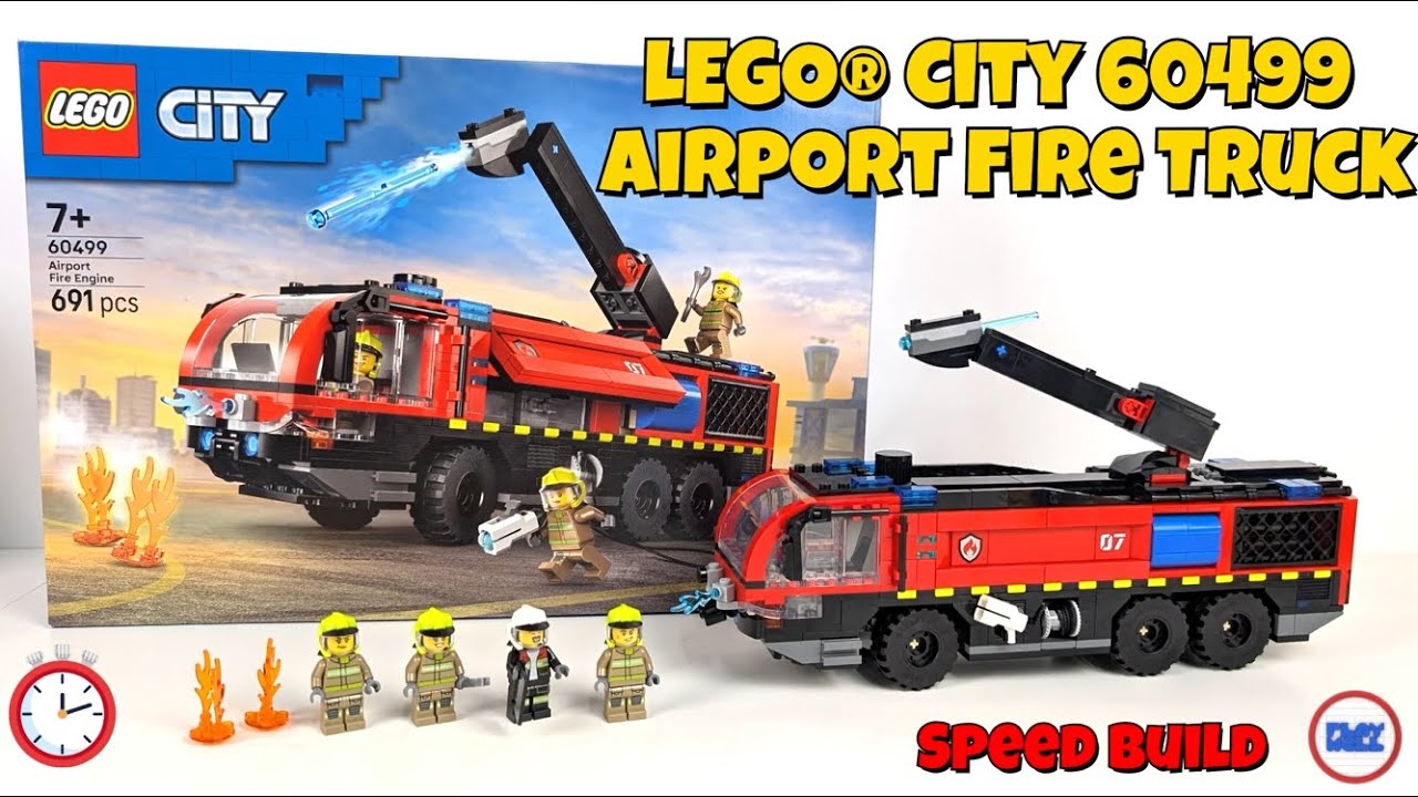 Building the new LEGO® City 60499 Airport Fire Truck