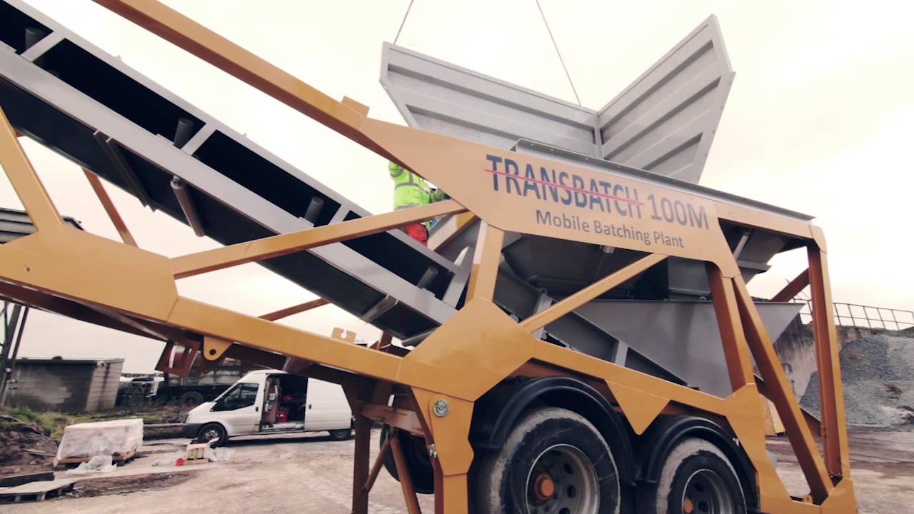 Rapid Transbatch 100M Compact Mobile Concrete Batching Plant Promo