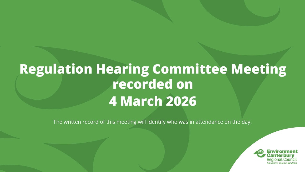 Regulation Hearing Committee 4 March 2026