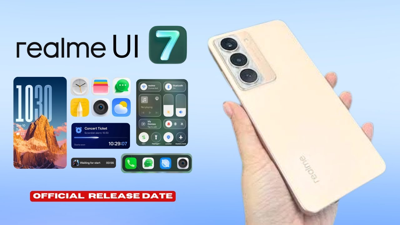 Realme P3x Android 16 Realme UI 7 Official Update