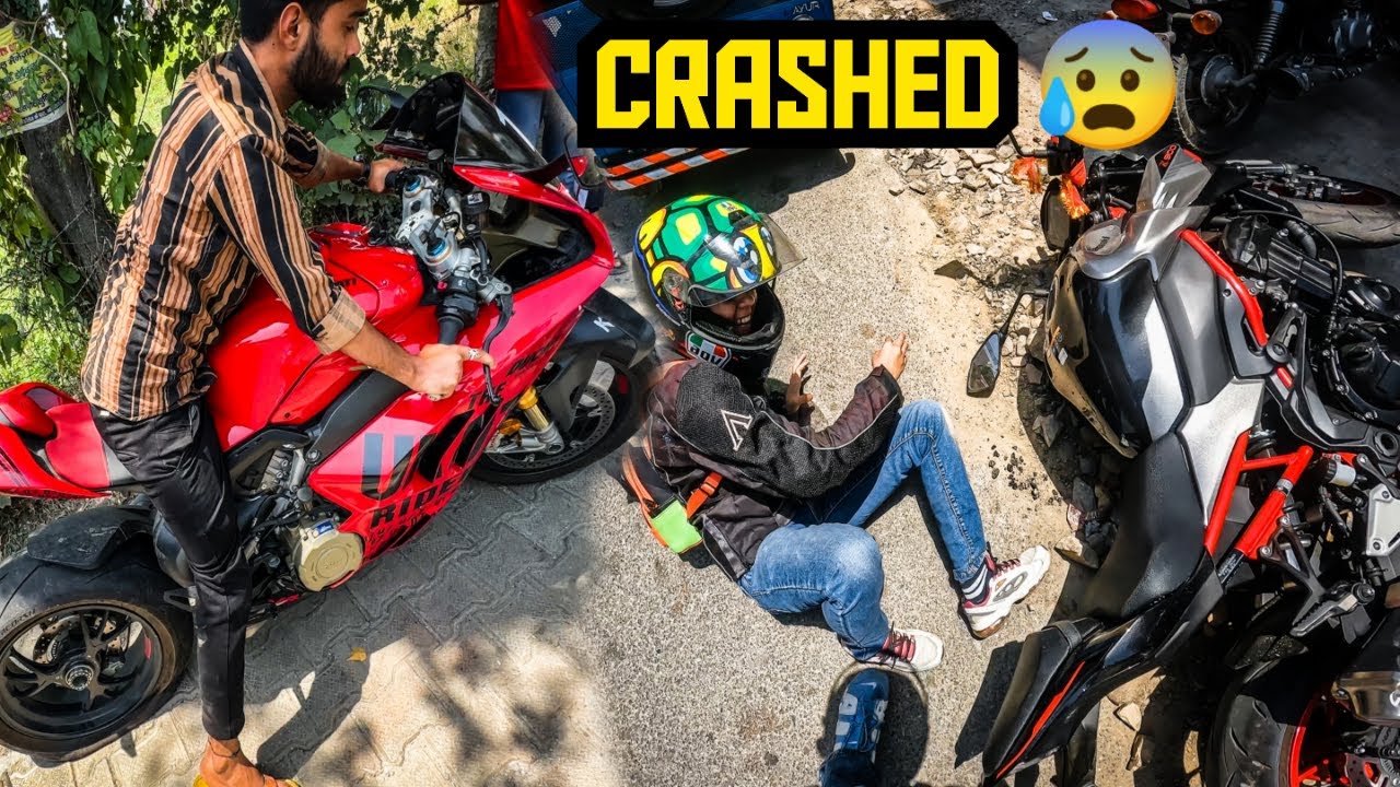 Apni New Superbike Kawasaki Ninja Echo Ka Crash KArdiya ISs Ladki Ne 😰