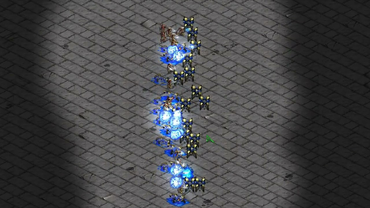 50 Dragoons vs 50 Zealots