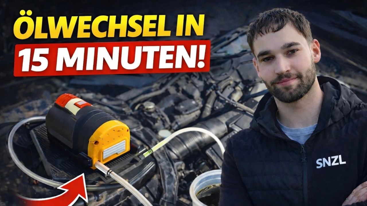 Ölwechsel in 15 Minuten ohne dreckige Hände || 20€ Pumpe im Test