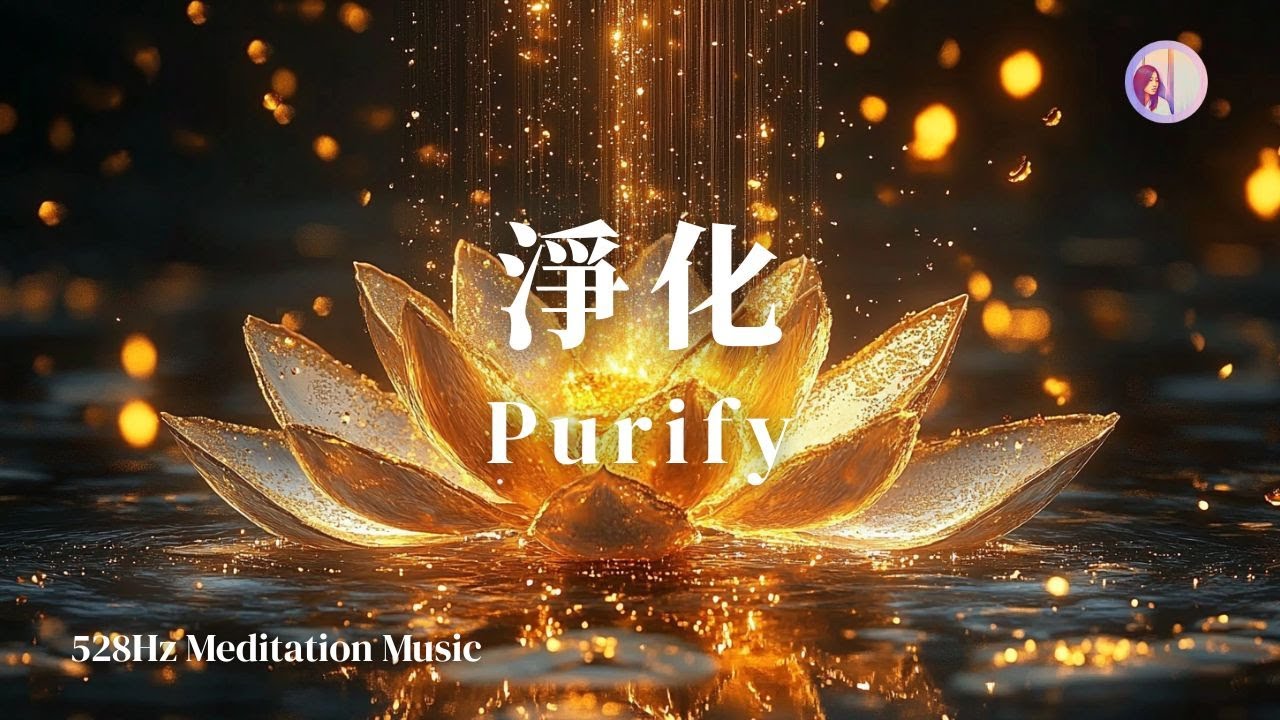 528hz淨化音樂｜轉化負能量、金色蓮花、淨化家裡/自己｜亞蒂絲冥想音樂(心靈音樂/放鬆音樂/輕音樂/助眠音樂/靜心平靜)