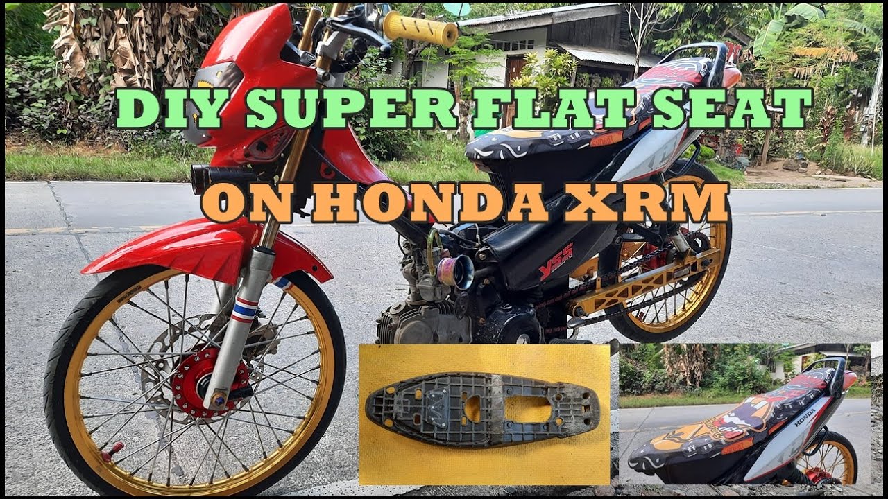 DIY super flat seat on honda xrm