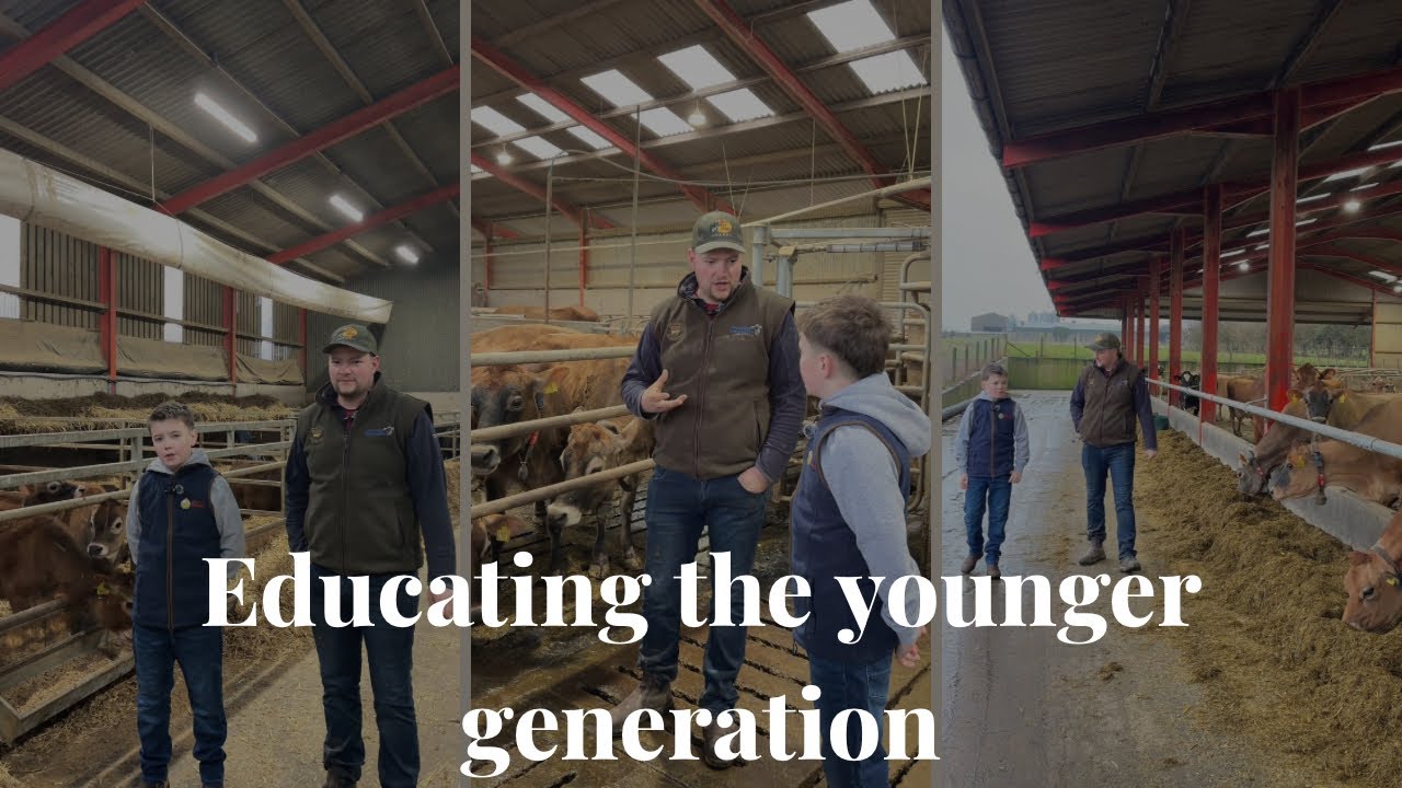 Younger generation learning about farming