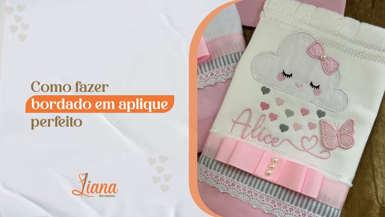 Como fazer o Bordado em aplique PERFEITO!