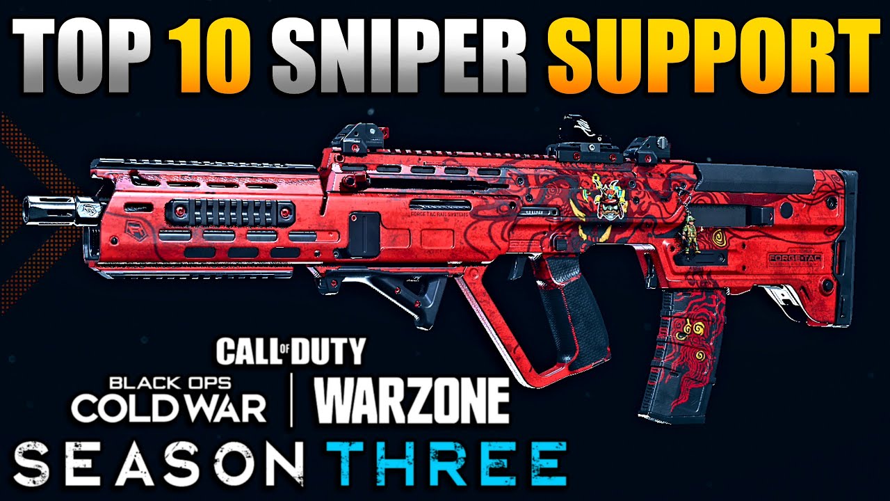 Top 10 Sniper Support Builds in Warzone | Best Class Setups for RAM, M4A1, FARA, XM4, FFAR & More!