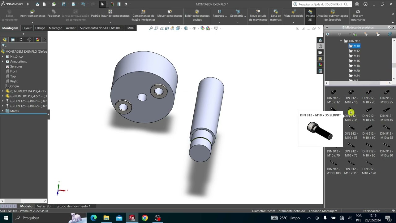 Como incluir  Biblioteca no SolidWorks