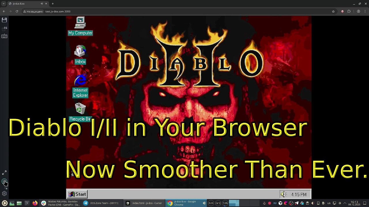 js-dos latest CPU tuning features take Diablo II performance to a whole new level.