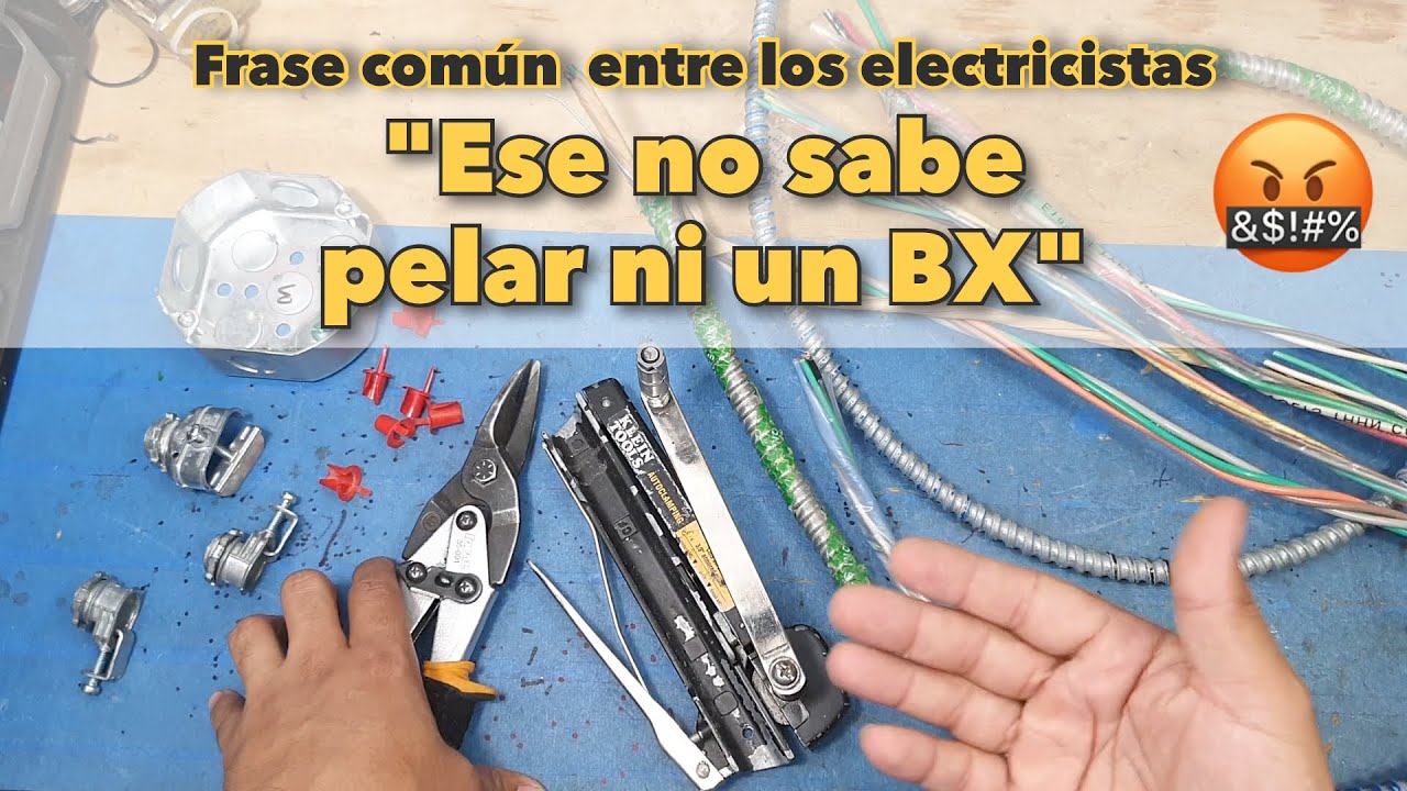 Aprenda a pelar y conectar un cable tipo BX - electricidad básica en NEW YORK