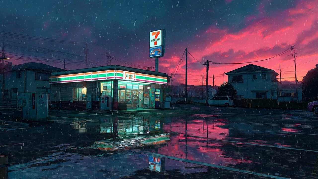 Tokyo Twilight Rain 🌧️ Soft Rain Lofi for Deep Late Night Study