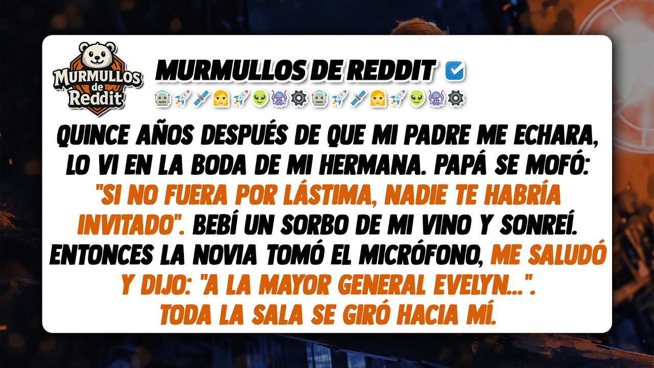 Mi padre se burló de mí, una desgracia, en la boda de mi hermana. Luego, la novia tomó el micrófono