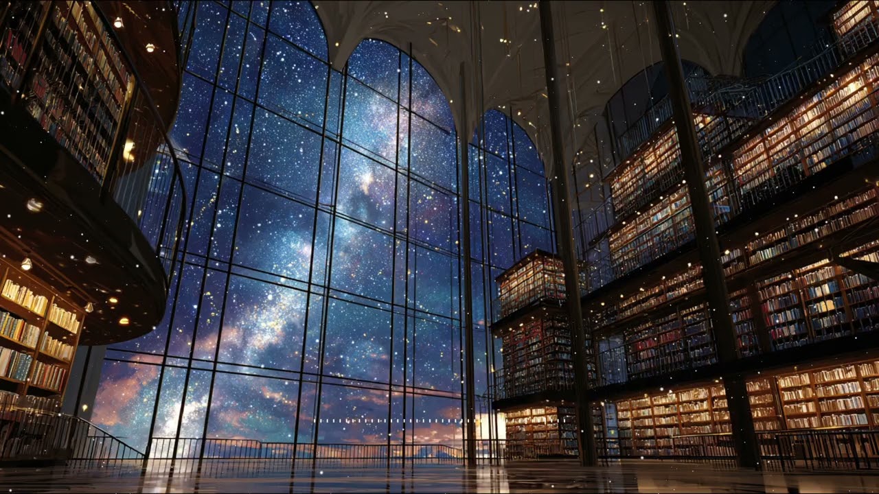 【🎵幻想ケルト音楽】満天の星が輝く天空の図書館で聴くヒーリングミュージック | Healing Music in the Sky Library under the Starry Night