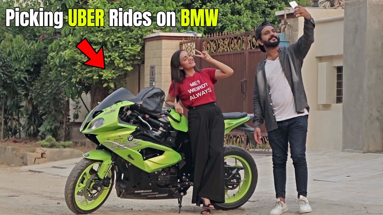 Picking UBER Rides on BMW Heavy-Bike | Pranks in Pakistan | LahoriFied